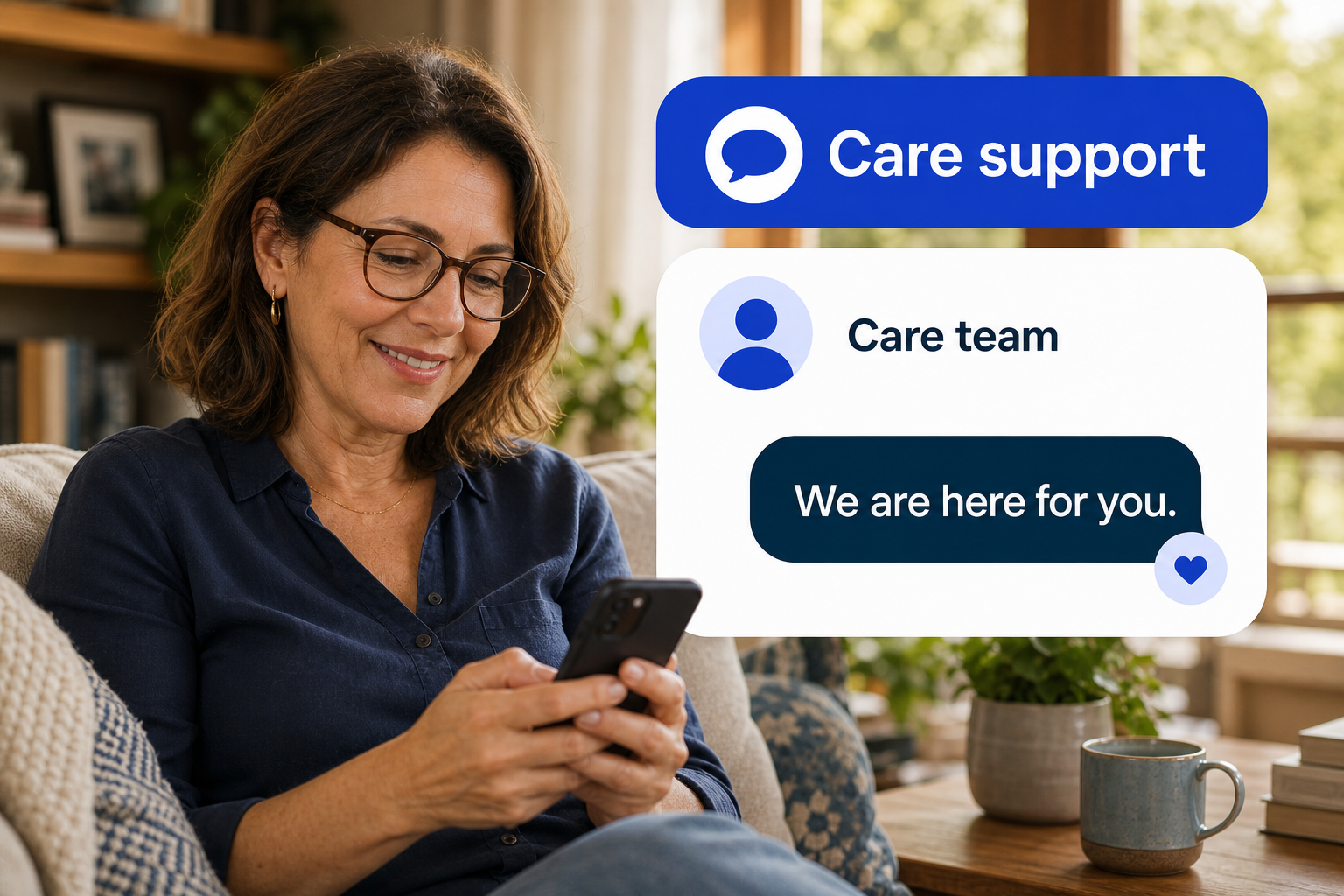 Care team messaging with a patient through the patient portal